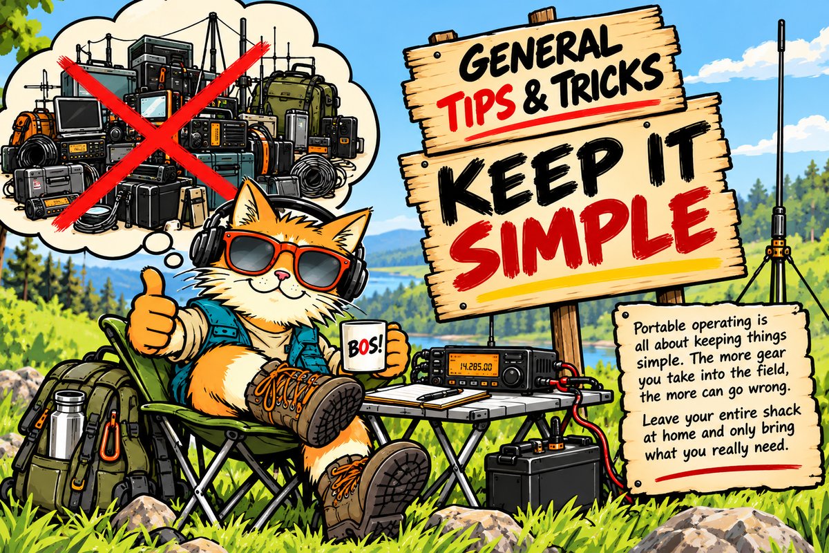 General Tips & Tricks β Keep it simple: leave your entire shack at home and only bring what you really need